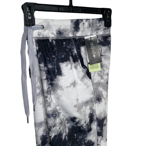 Ideology Tie-Dyed Full Length Joggers black, white XS - Picture 3 of 7